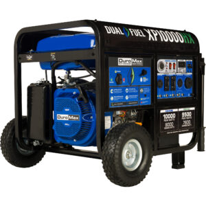 DuroMax Dual Fuel Generator with CO Alert — 10,000 Surge Watts, 8000 Rated Watts, Electric Start, Model# XP10000HX