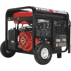 DuroStar Dual Fuel Portable Generator — 13,000 Surge Watts, 10,500 Rated Watts, Electric Start, Model# DS13000EH