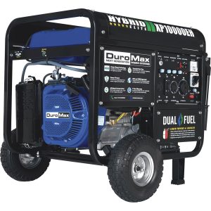 DuroMax Portable Dual Fuel Generator — 10,000 Surge Watts, 8000 Rated Watts, Electric Start, CARB-Compliant, Model# XP10000EH