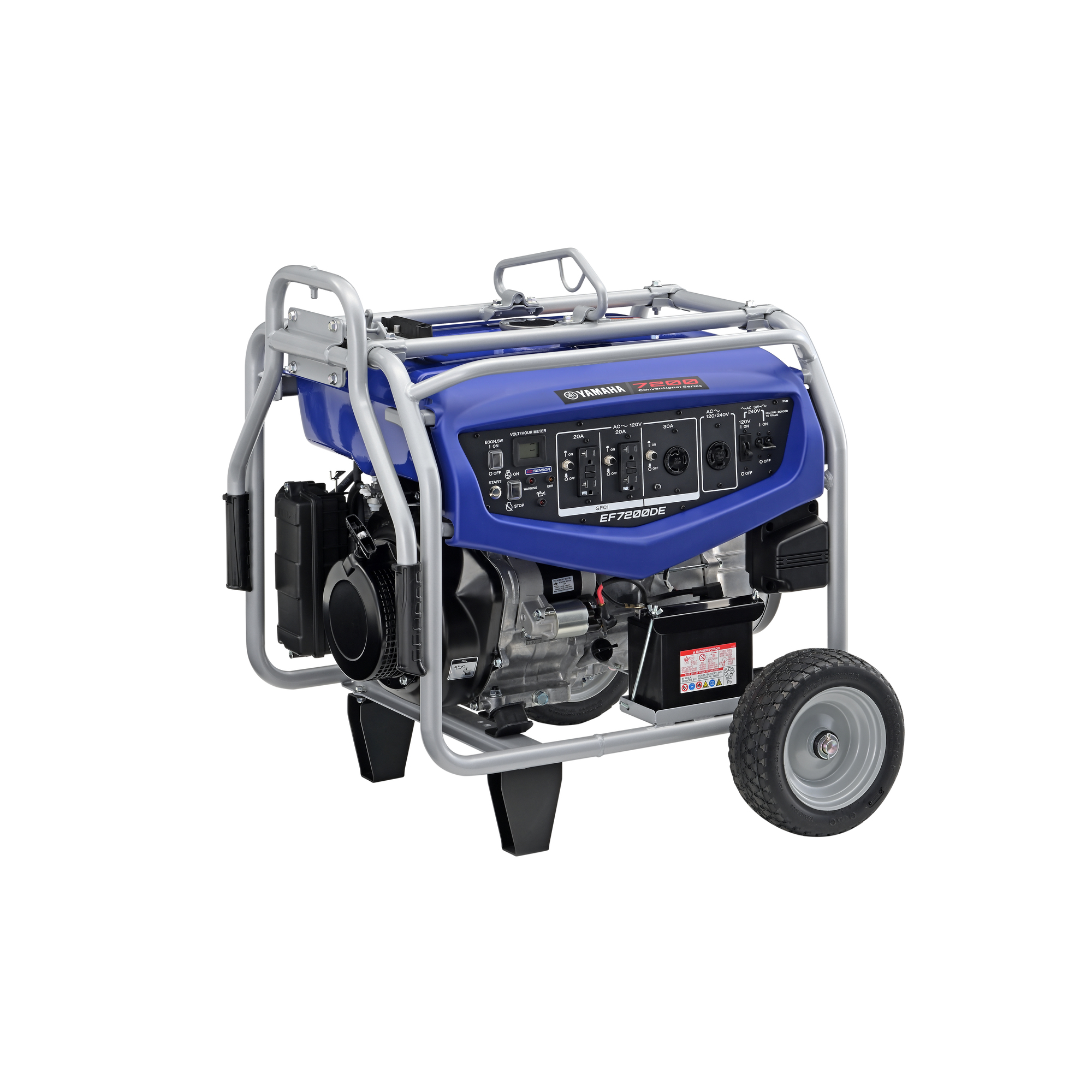 Yamaha, Portable Generator, Surge Watts 7200, Rated Watts 6000, Voltage 120/240, Model# EF72DEZ1 4
