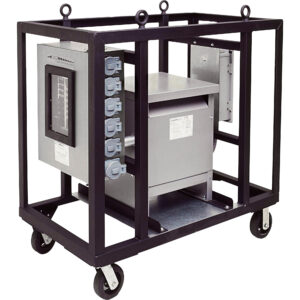 CEP Portable 4-Wheel Power Distribution Cart for Generators — 480 Volts, 100 Amps, 3-Phase, Model# 6210PDC45