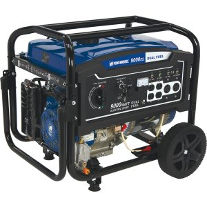 Powerhorse Dual Fuel Generator — 9000 Surge Watts, 7250 Rated Watts, Electric Start