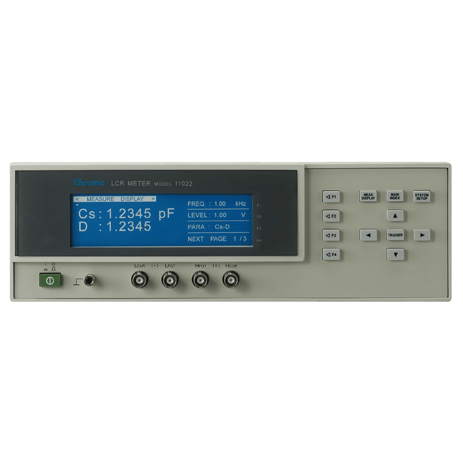 Chroma 11022: Precision LCR Meter with 10 Test Frequencies and 0.1% Accuracy 1 Chroma 11022: Precision LCR Meter with 10 Test Frequencies and 0.1% Accuracy