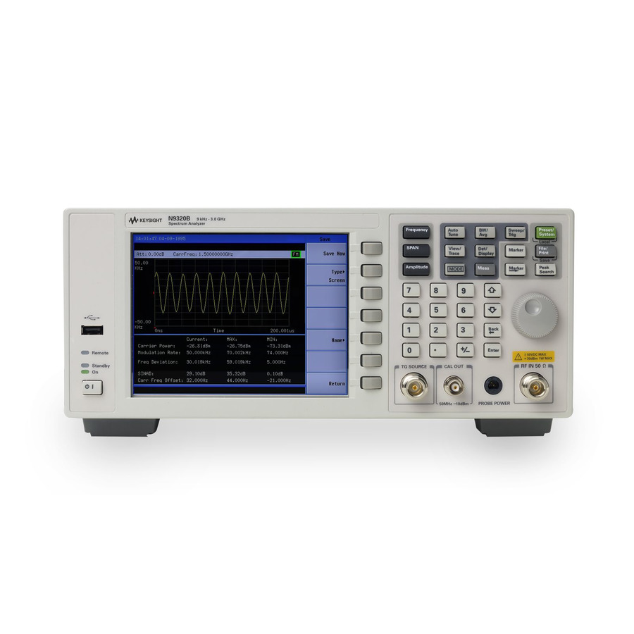 Keysight N9320B/TG3 Spectrum Analyzer: Unparalleled Performance for Signal Analysis 1 Keysight N9320B/TG3 Spectrum Analyzer: Unparalleled Performance for Signal Analysis