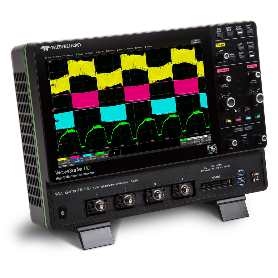 Teledyne LeCroy WAVESURFER 4054HD: 4-Channel, 500MHz, 5GS/s Digital Oscilloscope with 12.5Mpts 1 Teledyne LeCroy WAVESURFER 4054HD: 4-Channel, 500MHz, 5GS/s Digital Oscilloscope with 12.5Mpts