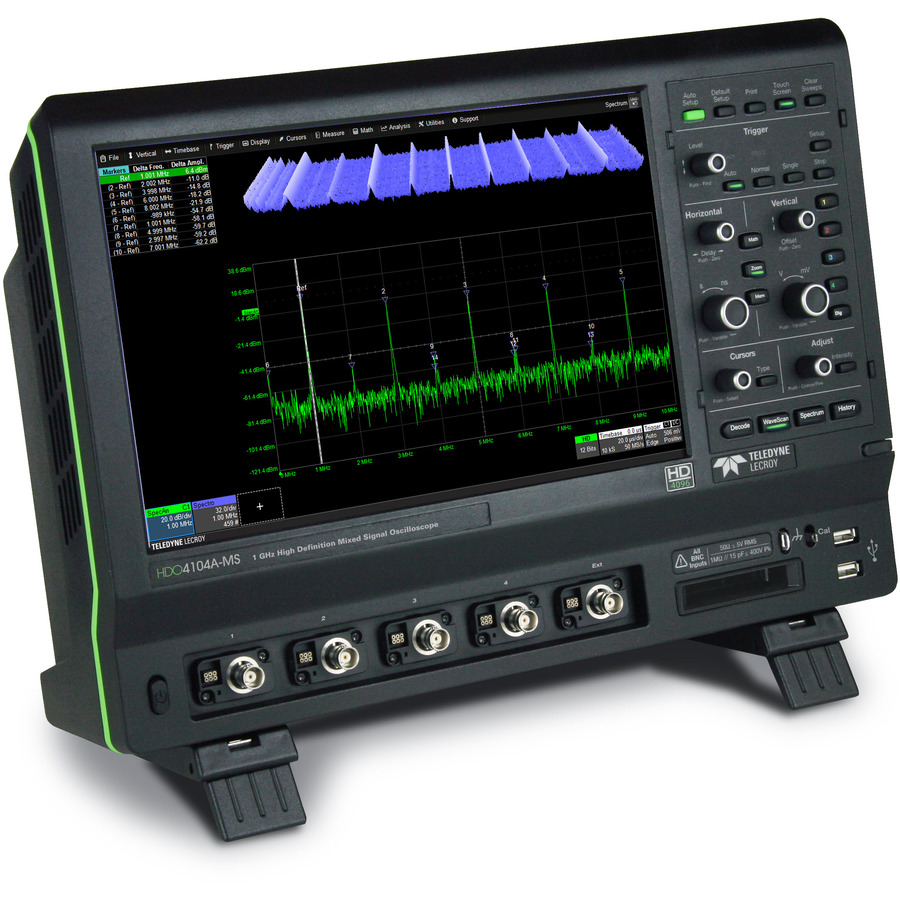 Teledyne LeCroy HDO4034A-MS: 4-Channel, 350 MHz, 10 GS/s, 12.5 Mpts MSO Oscilloscope 1 Teledyne LeCroy HDO4034A-MS: 4-Channel, 350 MHz, 10 GS/s, 12.5 Mpts MSO Oscilloscope