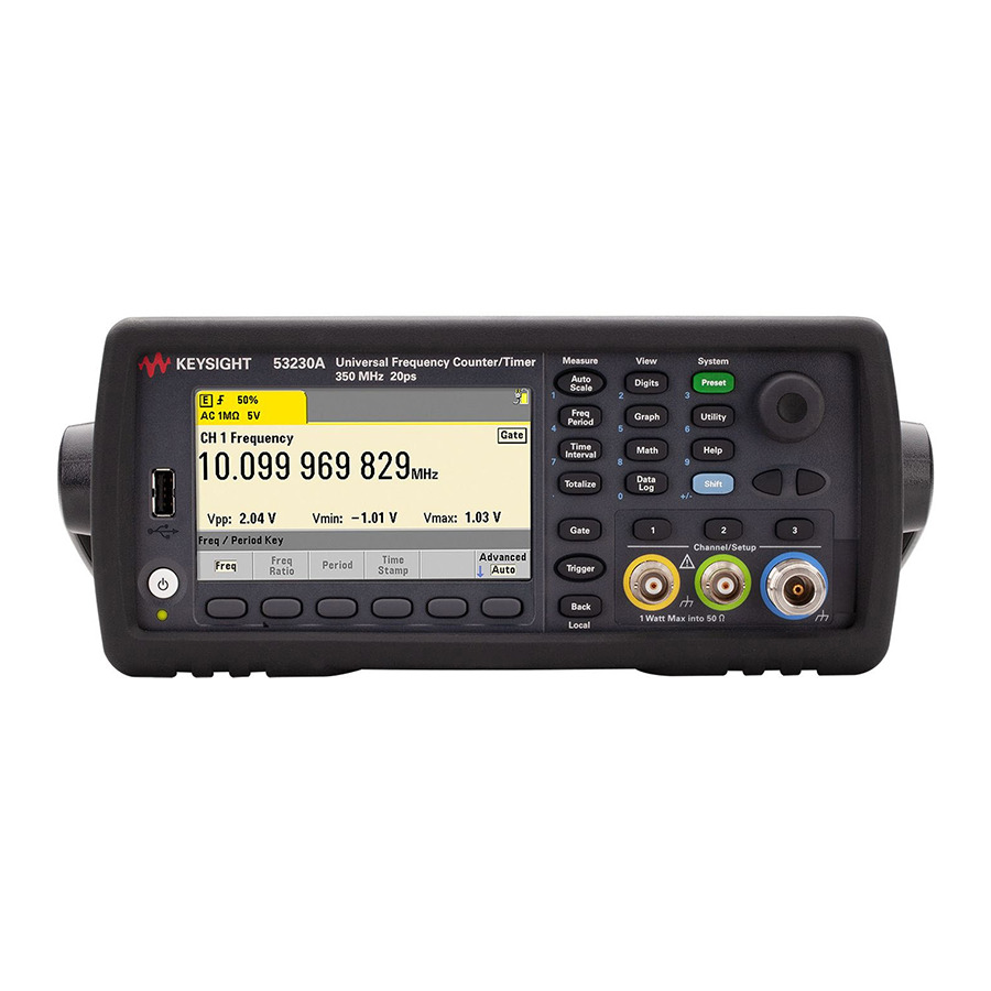 Keysight 53230A: Precision Frequency Counter Timer for Demanding Applications 1 Keysight 53230A: Precision Frequency Counter Timer for Demanding Applications