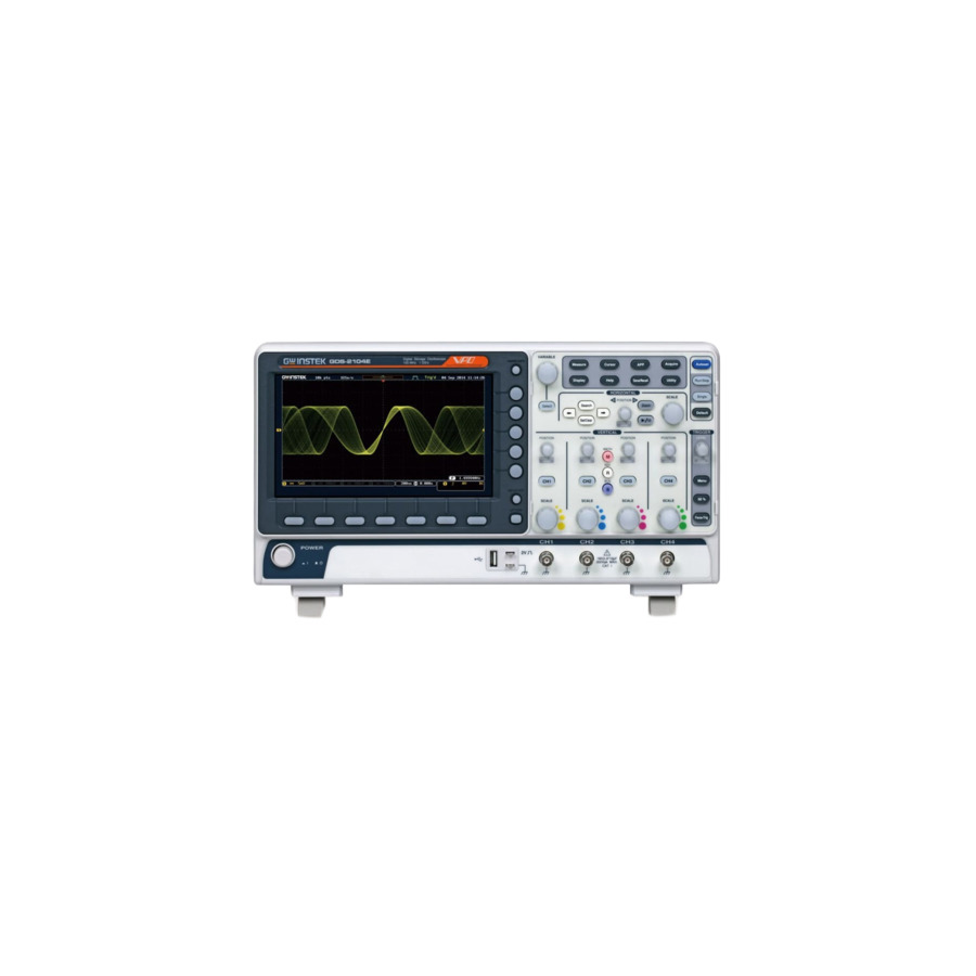 Instek GDS-2204E: 4-Channel Digital Storage Oscilloscope with 200 MHz Bandwidth, 10 Mpts Memory, and 1 GS/s Sample Rate 1 Instek GDS-2204E: 4-Channel Digital Storage Oscilloscope with 200 MHz Bandwidth, 10 Mpts Memory, and 1 GS/s Sample Rate