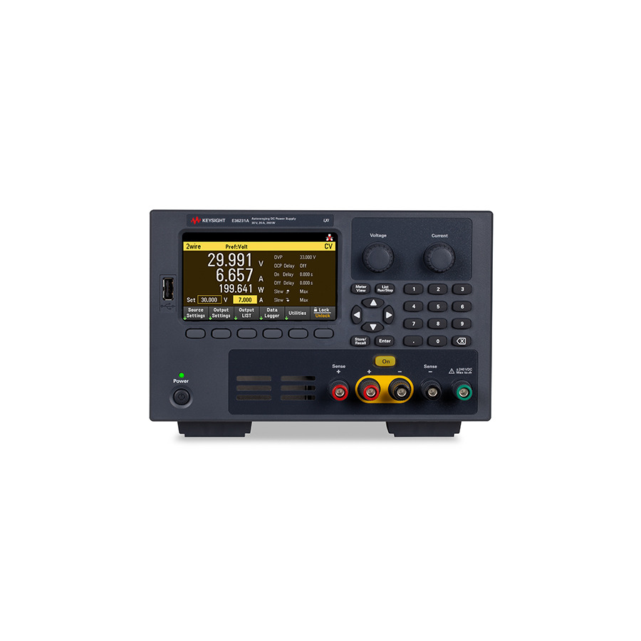 Keysight E36231A/SEC DC Power Supply, Single Output, NISPOM, 30 V, 20 A, 200 W, LAN, USB, E36200 Series 1 Keysight E36231A/SEC DC Power Supply, Single Output, NISPOM, 30 V, 20 A, 200 W, LAN, USB, E36200 Series