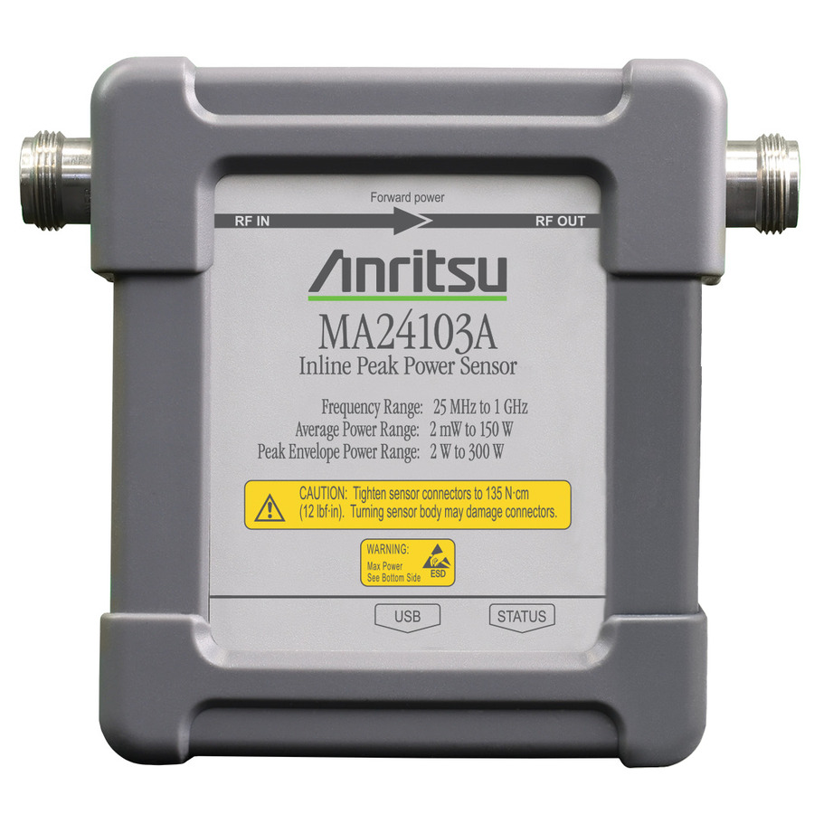 Anritsu MA24103A Inline Power Sensor: Precision Power Measurement from 25 MHz to 1 GHz 1 Anritsu MA24103A Inline Power Sensor: Precision Power Measurement from 25 MHz to 1 GHz