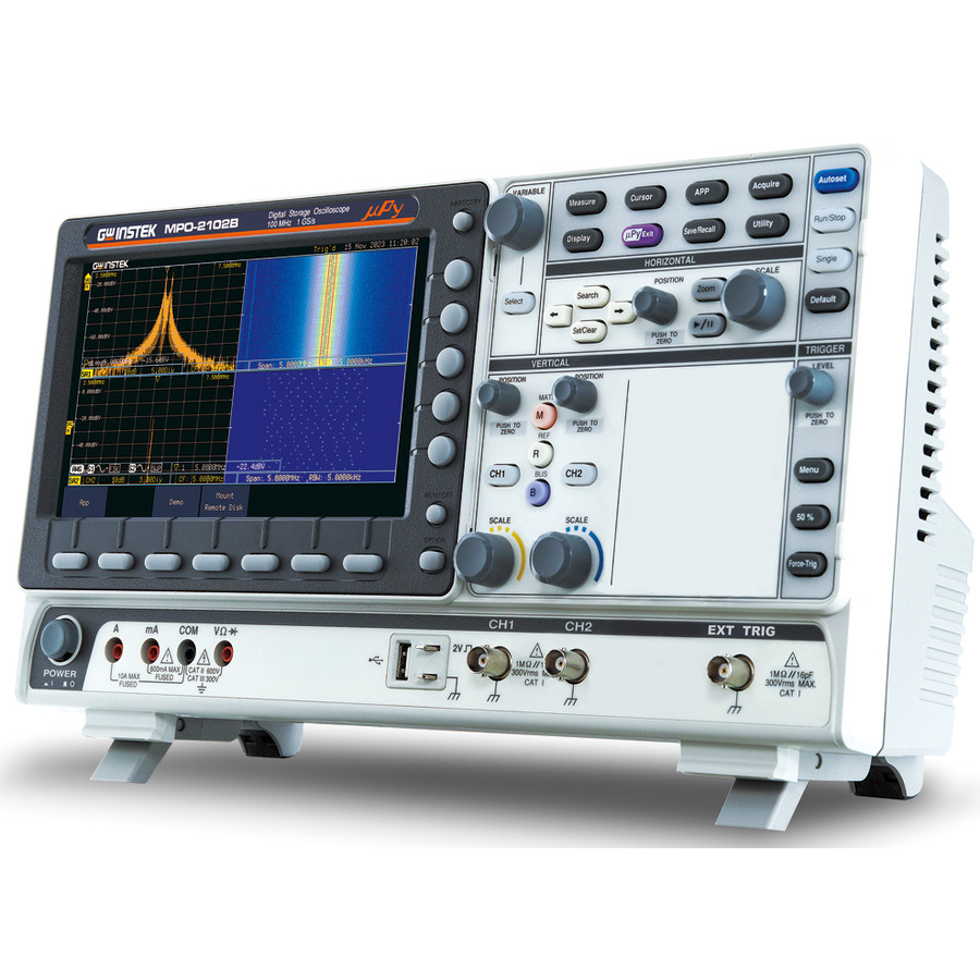 Instek MPO-2102B: Versatile Oscilloscope with SA, AWG, DMM, and Power Supply 1 Instek MPO-2102B: Versatile Oscilloscope with SA, AWG, DMM, and Power Supply