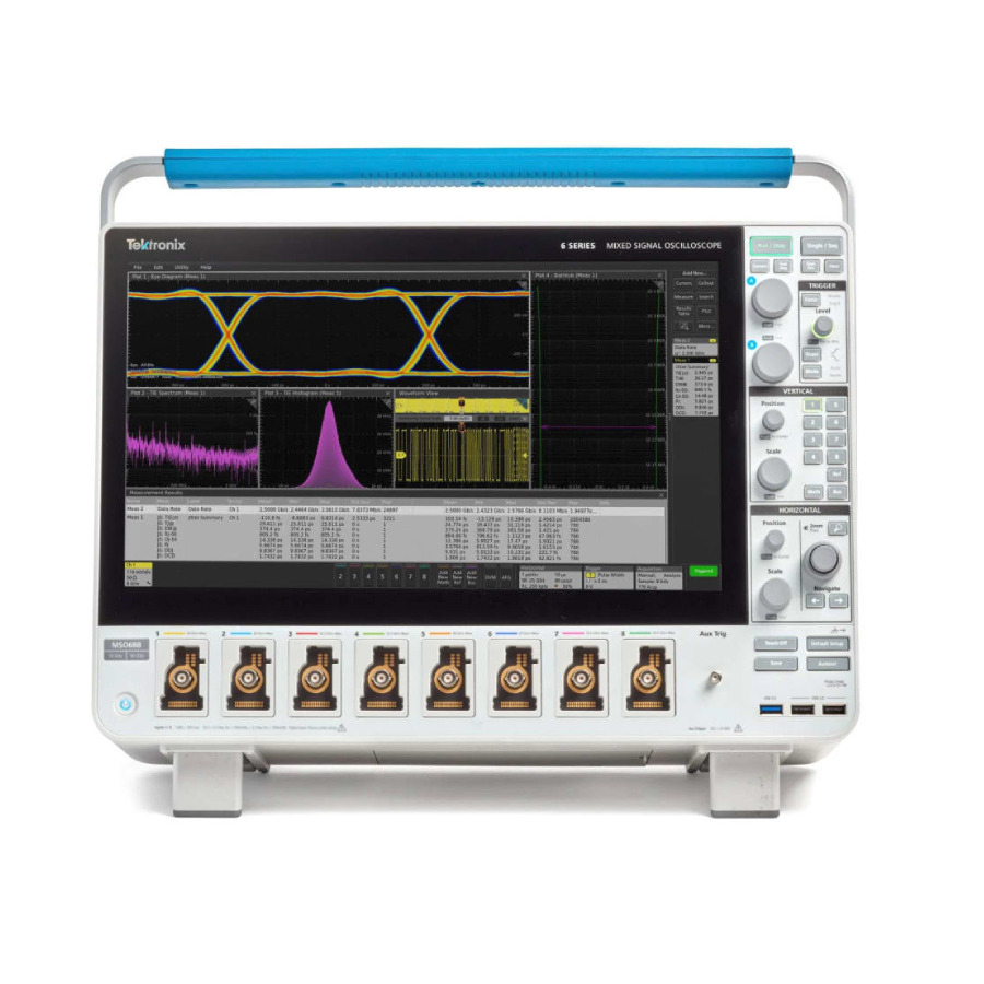 Tektronix 6 Series B MSO: 8/64 Channel, 1 GHz, 12.5 GS/s Mixed Signal Oscilloscope 1 Tektronix 6 Series B MSO: 8/64 Channel, 1 GHz, 12.5 GS/s Mixed Signal Oscilloscope