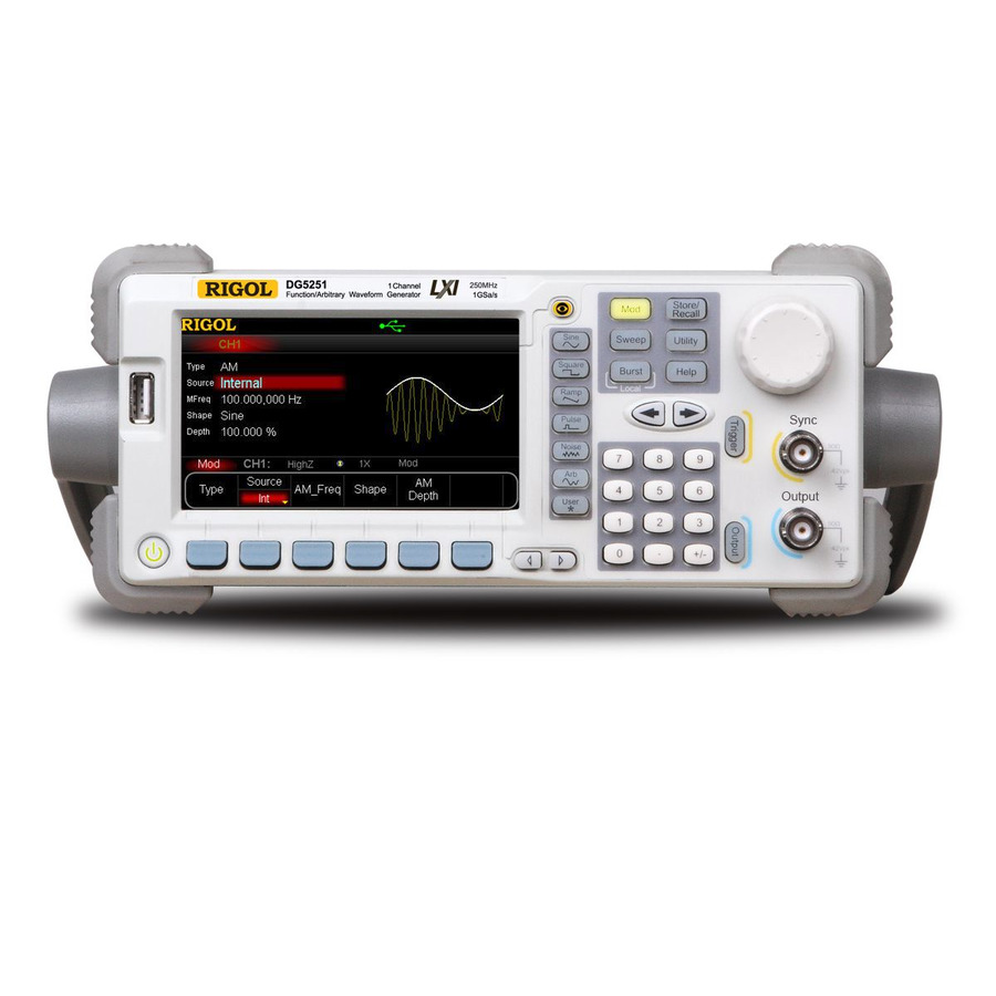 RIGOL DG5251: Unleash Precision with 250 MHz, 1 GS/s, and 14-bit Resolution 1 RIGOL DG5251: Unleash Precision with 250 MHz, 1 GS/s, and 14-bit Resolution