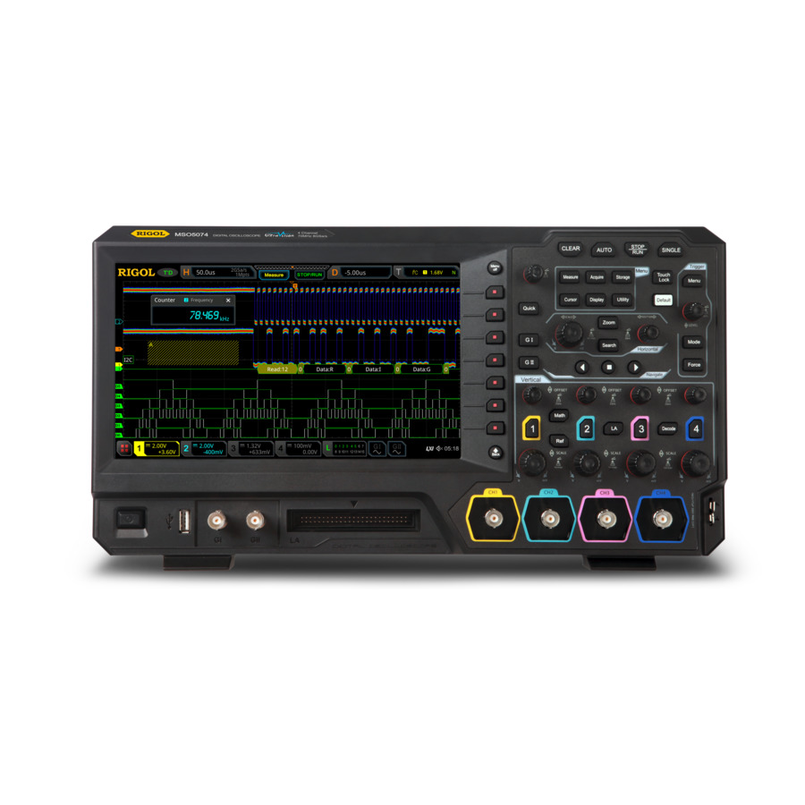 RIGOL MSO5074: 70 MHz, 8 GS/s, 100 Mpts Mixed Signal Oscilloscope with 4/16 Channels 1 RIGOL MSO5074: 70 MHz, 8 GS/s, 100 Mpts Mixed Signal Oscilloscope with 4/16 Channels