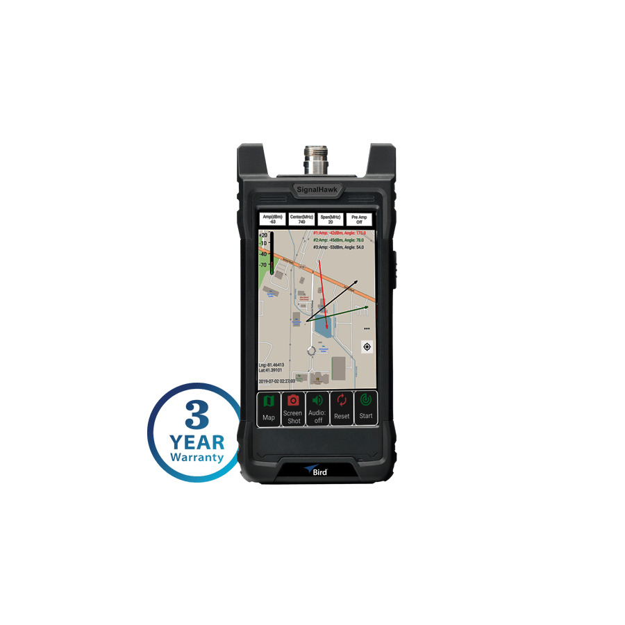 Bird SignalHawk SH-75S-AOA: Handheld Spectrum Analyzer with AOA, 7.5 GHz, N Female, USB-C, Android 1 Bird SignalHawk SH-75S-AOA: Handheld Spectrum Analyzer with AOA, 7.5 GHz, N Female, USB-C, Android