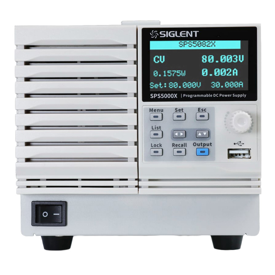 Siglent SPS5082X DC Power Supply, Single Output, 80 V, 30 A, 720 W, Switch Mode, SPS5000X Series 1 Siglent SPS5082X DC Power Supply, Single Output, 80 V, 30 A, 720 W, Switch Mode, SPS5000X Series