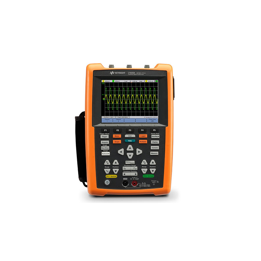 Keysight U1620A: 200 MHz Handheld Oscilloscope with 2 GS/s, 2 Mpts, CAT3 300 V 1 Keysight U1620A: 200 MHz Handheld Oscilloscope with 2 GS/s, 2 Mpts, CAT3 300 V