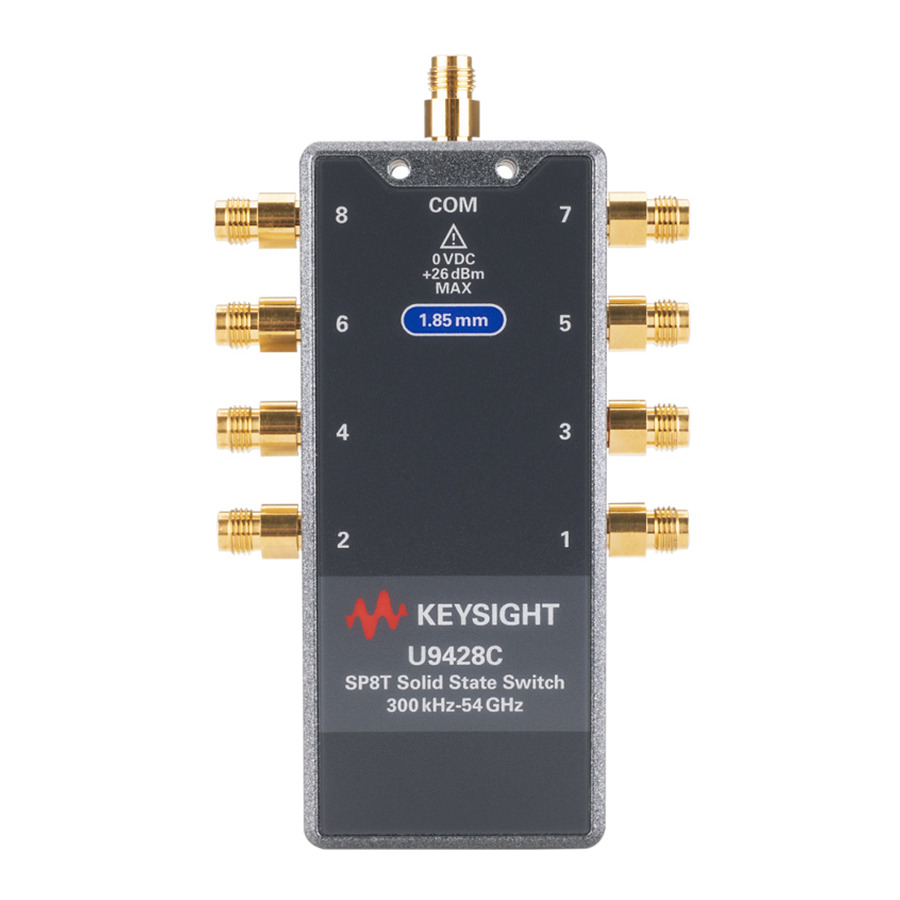 Keysight U9428C: Ultimate SP8T Solid State FET Switch for 300 kHz-54 GHz Applications 1 Keysight U9428C: Ultimate SP8T Solid State FET Switch for 300 kHz-54 GHz Applications