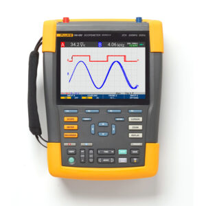 Fluke 190-502-III-S: 2-Channel, 500 MHz Handheld Oscilloscope with SCC-293 Kit