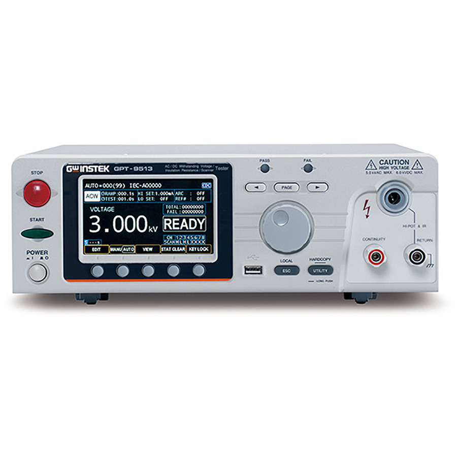 Instek GPT-9513: 8-Channel Hipot Tester with AC/DC/IR/C Testing and Channel Status Monitoring 1 Instek GPT-9513: 8-Channel Hipot Tester with AC/DC/IR/C Testing and Channel Status Monitoring