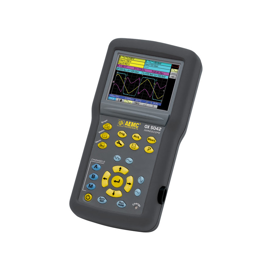 AEMC Instruments OX 5042 w/MN251T Kit: Handheld Oscilloscope with 40 MHz Bandwidth and Sensor 1 AEMC Instruments OX 5042 w/MN251T Kit: Handheld Oscilloscope with 40 MHz Bandwidth and Sensor